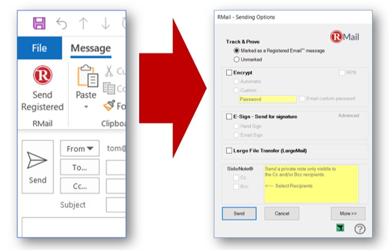 RMail Outlook