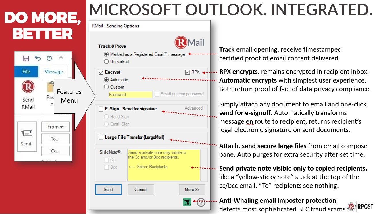 Microsoft Outlook Integrated